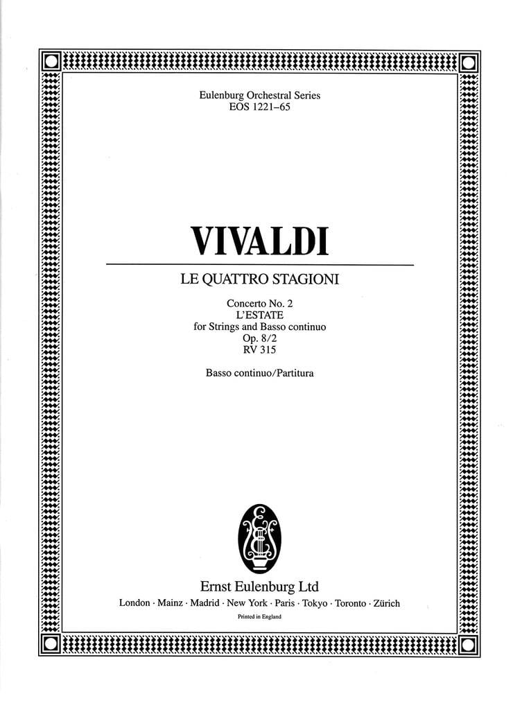 Die vier Jahreszeiten op. 8/2 RV 315 / PV 336
